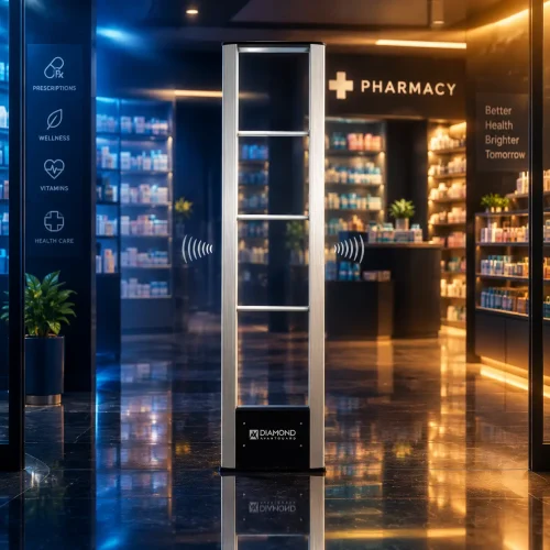 گیت دایموند RF در ورودی فروشگاه